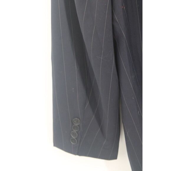 PAUL BETENLY NAVY GRAY STRIPE THOMAS 44R SUIT COAT & MATCHIN PANT 38R INSEAM 27" - Picture 12 of 16